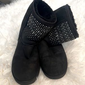 UGG black rhinestone boots